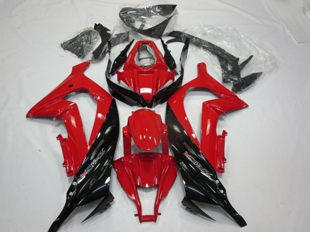 Rosso Nero Lucido 11-15 Kawasaki ZX10R Carene Moto Rosso Nero Lucido 11-15 Kawasaki ZX10R Carene Moto