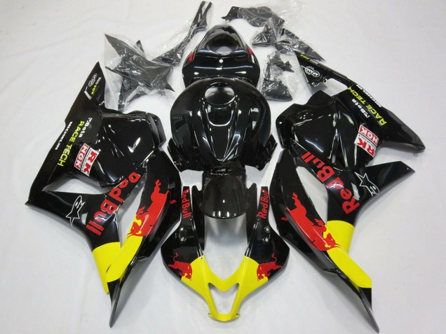Rosso Toro Nero Lucido 09-12 Honda CBR600RR Carene Moto