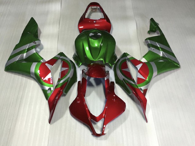 Rosso & Verde Capitan America 07-08 Honda CBR600RR Carene Moto