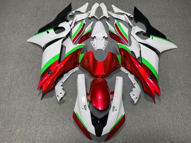 Rosso & Verde Lucido 17-21 Yamaha R6 Carene Moto