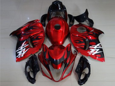 Rouge Vif Et Flamme 08-20 Suzuki GSXR 1300 Carene Moto