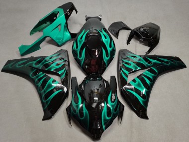 Sarcelle Flamme 08-11 Honda CBR1000RR Carene Moto
