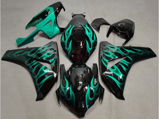 Sarcelle Flamme 08-11 Honda CBR1000RR Carene Moto Sarcelle Flamme 08-11 Honda CBR1000RR Carene Moto