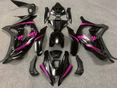 Satinato Nero & Rosa 16-19 Kawasaki ZX10R Carene Moto