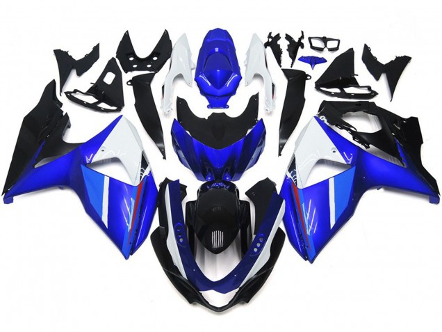 Solido Nero Lucido Blu Bianco 09-16 Suzuki GSXR 1000 Carene Moto Solido Nero Lucido Blu Bianco 09-16 Suzuki GSXR 1000 Carene Moto