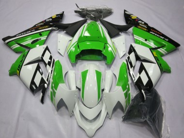 Speciale Bianco Verde 04-05 Kawasaki ZX10R Carene Moto