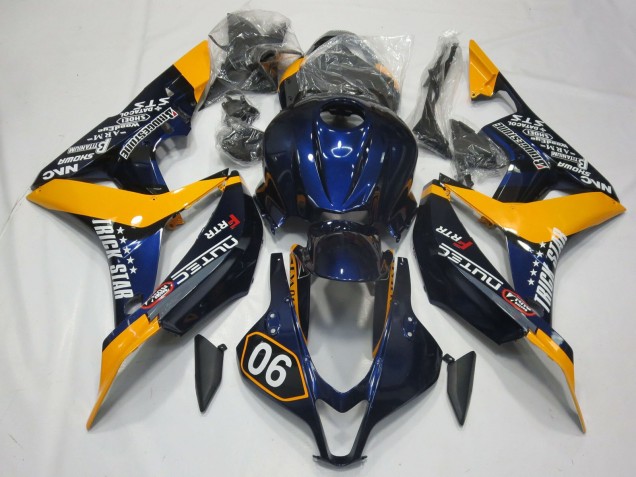 Speciale Blu Intenso & Giallo 07-08 Honda CBR600RR Carene Moto Speciale Blu Intenso & Giallo 07-08 Honda CBR600RR Carene Moto