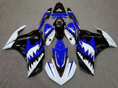 Squalo Bianco & Blu 15-18 Yamaha R3 Carene Moto