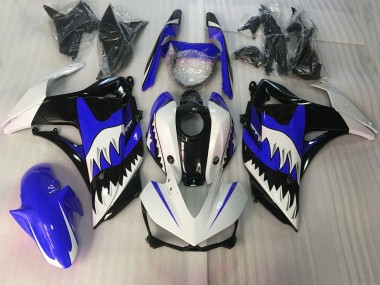 Squalo Blu & Bianco 15-18 Yamaha R3 Carene Moto