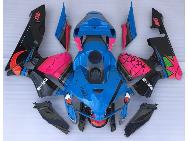 Squalo Blu & Rosa 05-06 Honda CBR600RR Carene Moto Squalo Blu & Rosa 05-06 Honda CBR600RR Carene Moto