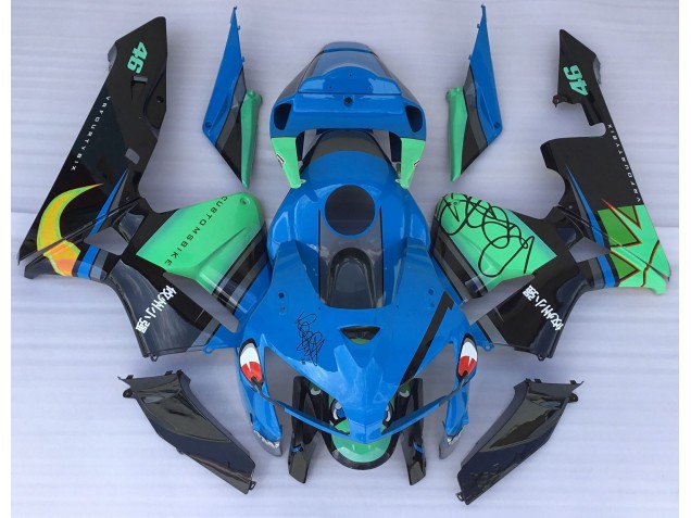 Squalo Blu & Verde 05-06 Honda CBR600RR Carene Moto