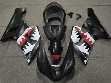 Squalo Nero Opaco 05-06 Kawasaki ZX6R Carene Moto