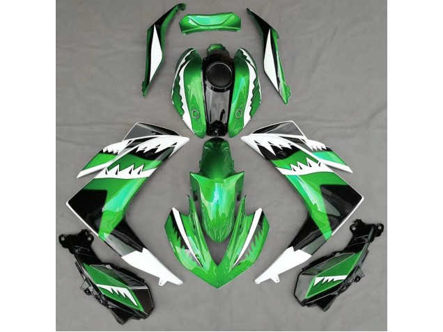 Squalo Verde 15-18 Yamaha R3 Carene Moto Squalo Verde 15-18 Yamaha R3 Carene Moto