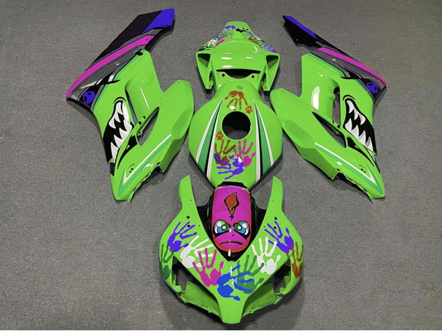Squalo Verde & Viola 04-05 Honda CBR1000RR Carene Moto Squalo Verde & Viola 04-05 Honda CBR1000RR Carene Moto
