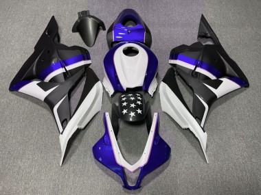 Stella Nera Opaca & Blu Scuro 09-12 Honda CBR600RR Carene Moto