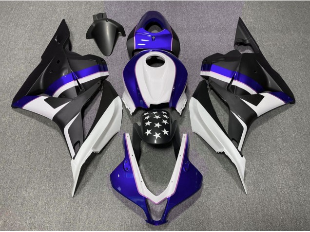 Stella Nera Opaca & Blu Scuro 09-12 Honda CBR600RR Carene Moto