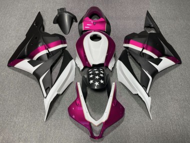 Stella Nera Opaca & Rosa 09-12 Honda CBR600RR Carene Moto
