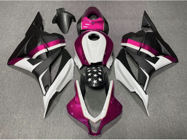 Stella Nera Opaca & Rosa 09-12 Honda CBR600RR Carene Moto
