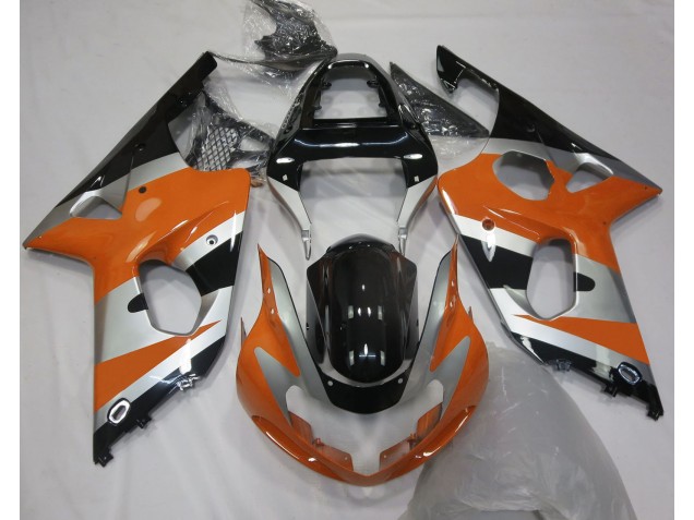 Stile Arancione Argento OEM 00-02 Suzuki GSXR 1000 Carene Moto Stile Arancione Argento OEM 00-02 Suzuki GSXR 1000 Carene Moto
