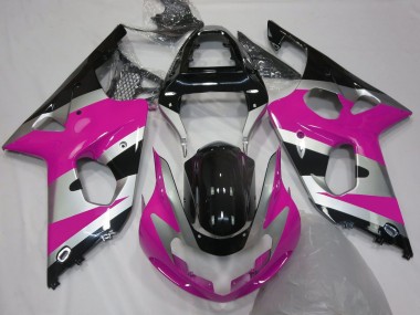 Stile Argento Rosa OEM 00-02 Suzuki GSXR 1000 Carene Moto