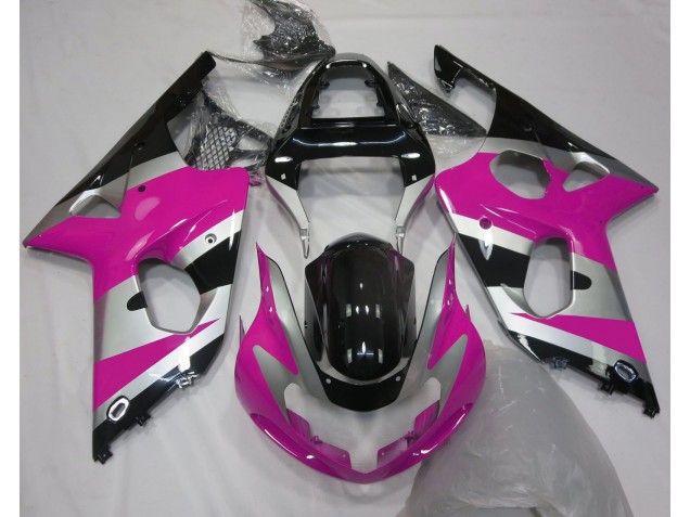 Stile Argento Rosa OEM 00-02 Suzuki GSXR 1000 Carene Moto