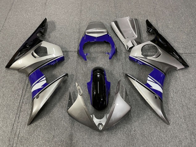 Stile Argento & Viola 03-04 Yamaha R6 Carene Moto Stile Argento & Viola 03-04 Yamaha R6 Carene Moto