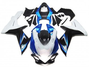 Stile Azzurro & Bianco Lucido Con Nero 11-24 Suzuki GSXR 600-750 Carene Moto