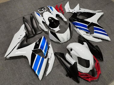 Stile Bianco Blu & Rosso 09-16 Suzuki GSXR 1000 Carene Moto
