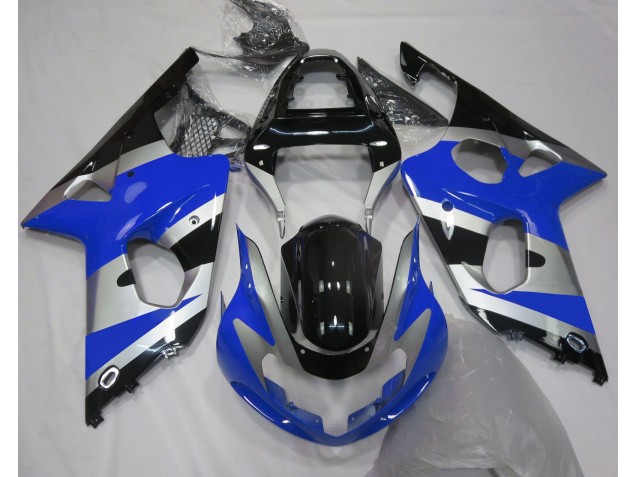 Stile Blu Argento OEM 00-02 Suzuki GSXR 1000 Carene Moto Stile Blu Argento OEM 00-02 Suzuki GSXR 1000 Carene Moto