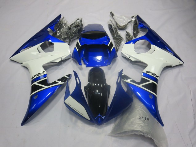 Stile Blu Bianco OEM 03-04 Yamaha R6 Carene Moto