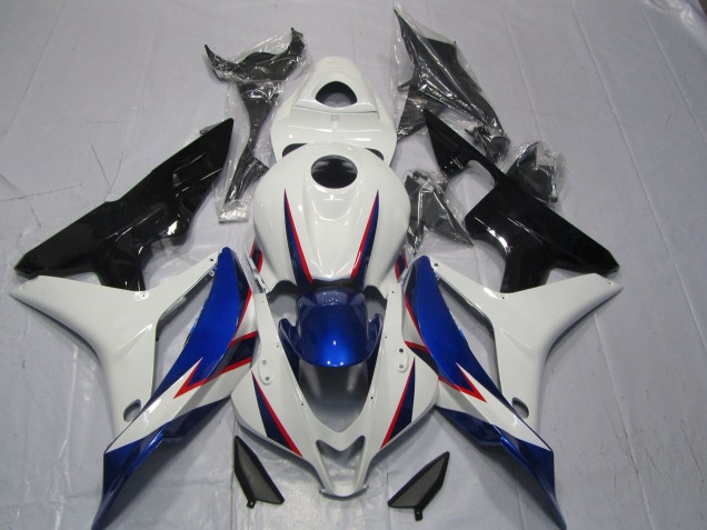 Stile Blu Bianco OEM 07-08 Honda CBR600RR Carene Moto