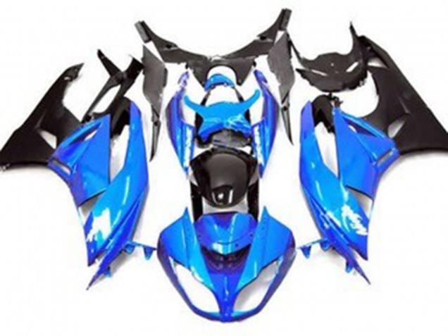 Stile Blu Lucido 09-12 Kawasaki ZX6R Carene Moto Stile Blu Lucido 09-12 Kawasaki ZX6R Carene Moto