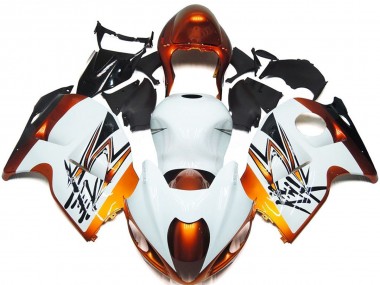 Stile Bronzo & Bianco 97-07 Suzuki GSXR 1300 Carene Moto
