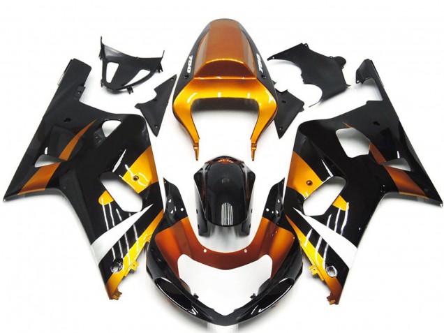 Stile Bronzo & Nero OEM 01-03 Suzuki GSXR 600-750 Carene Moto Stile Bronzo & Nero OEM 01-03 Suzuki GSXR 600-750 Carene Moto