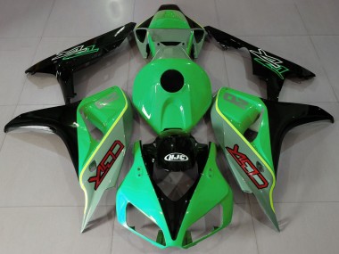 Stile Cbr Verde Lucido & Nero 06-07 Honda CBR1000RR Carene Moto