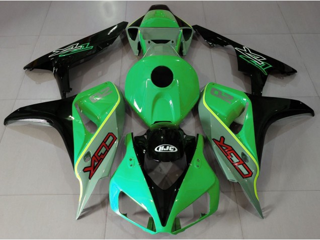 Stile Cbr Verde Lucido & Nero 06-07 Honda CBR1000RR Carene Moto Stile Cbr Verde Lucido & Nero 06-07 Honda CBR1000RR Carene Moto