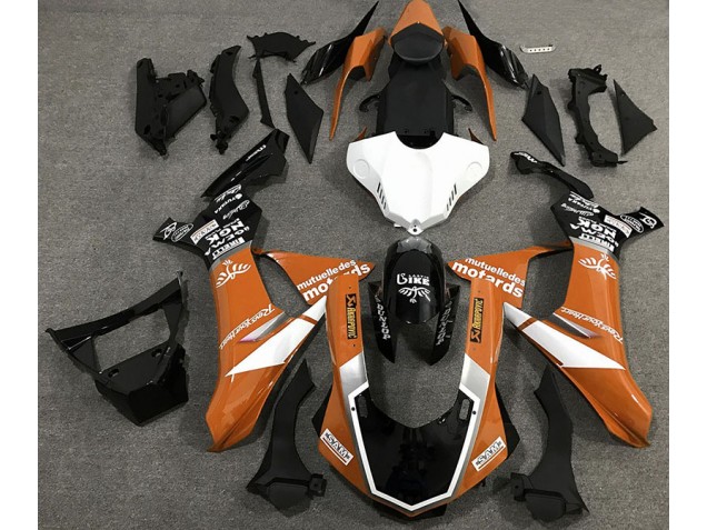 Stile Logo Arancione Lucido 15-19 Yamaha R1 Carene Moto Stile Logo Arancione Lucido 15-19 Yamaha R1 Carene Moto