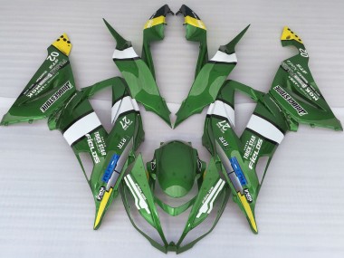 Stile Logo Verde 13-18 Kawasaki ZX6R Carene Moto