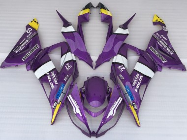 Stile Logo Viola 13-18 Kawasaki ZX6R Carene Moto