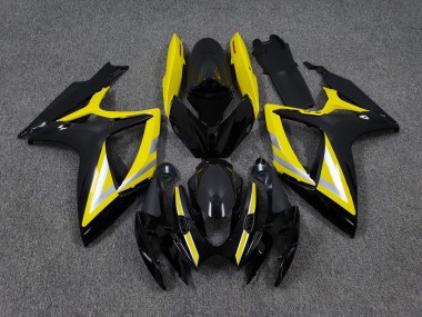 Stile Nero & Giallo OEM 06-07 Suzuki GSXR 600-750 Carene Moto