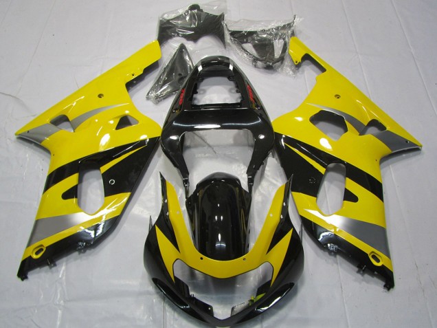 Stile OEM Giallo 01-03 Suzuki GSXR 600-750 Carene Moto Stile OEM Giallo 01-03 Suzuki GSXR 600-750 Carene Moto