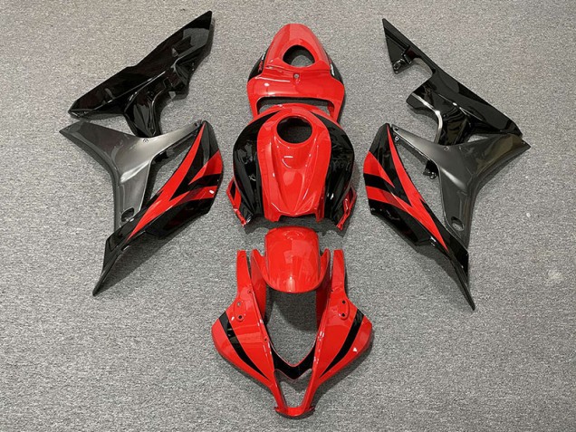 Stile OEM Rosso & Grigio 07-08 Honda CBR600RR Carene Moto