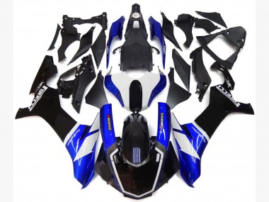 Stile Personalizzato Blu & Bianco 15-19 Yamaha R1 Carene Moto