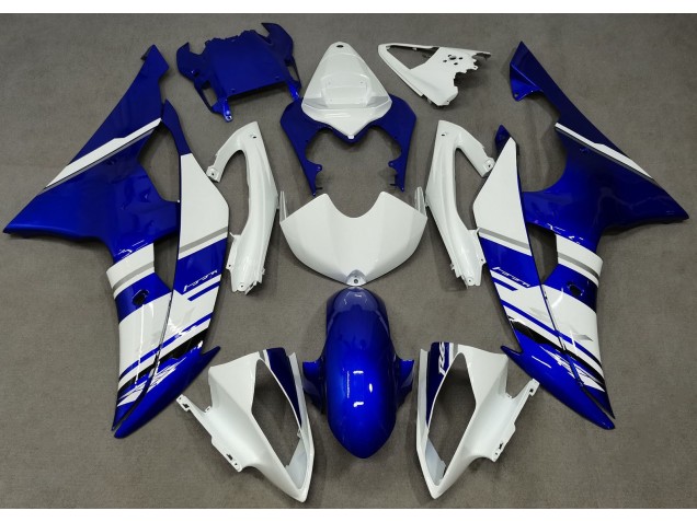 Stile Personalizzato OEM Blu & Bianco 08-16 Yamaha R6 Carene Moto Stile Personalizzato OEM Blu & Bianco 08-16 Yamaha R6 Carene Moto