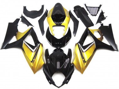 Stile Personalizzato OEM Giallo Oro 07-08 Suzuki GSXR 1000 Carene Moto