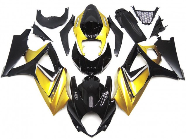Stile Personalizzato OEM Giallo Oro 07-08 Suzuki GSXR 1000 Carene Moto Stile Personalizzato OEM Giallo Oro 07-08 Suzuki GSXR 1000 Carene Moto