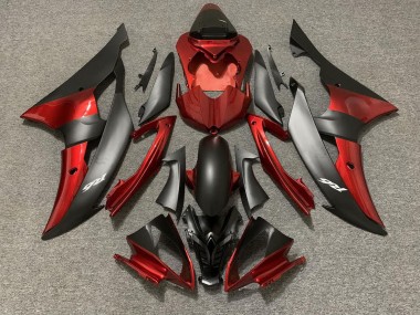 Stile Personalizzato OEM Rosso/Nero 08-16 Yamaha R6 Carene Moto