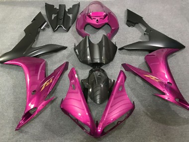 Stile Rosa Acceso & Fibra Di Carbonio 04-06 Yamaha R1 Carene Moto