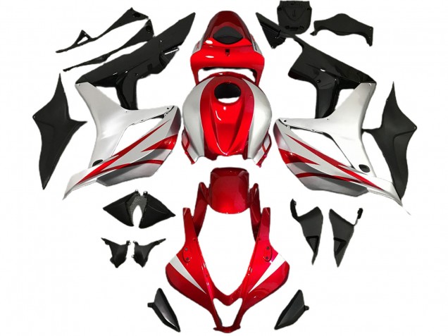 Stile Rosso & Argento OEM 07-08 Honda CBR600RR Carene Moto Stile Rosso & Argento OEM 07-08 Honda CBR600RR Carene Moto