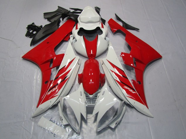 Stile Rosso & Bianco 06-07 Yamaha R6 Carene Moto Stile Rosso & Bianco 06-07 Yamaha R6 Carene Moto